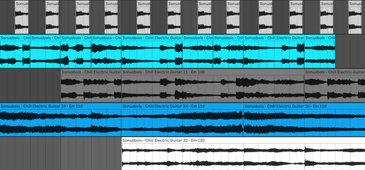 Picture of Audio Channels in Ableton Music Production Software