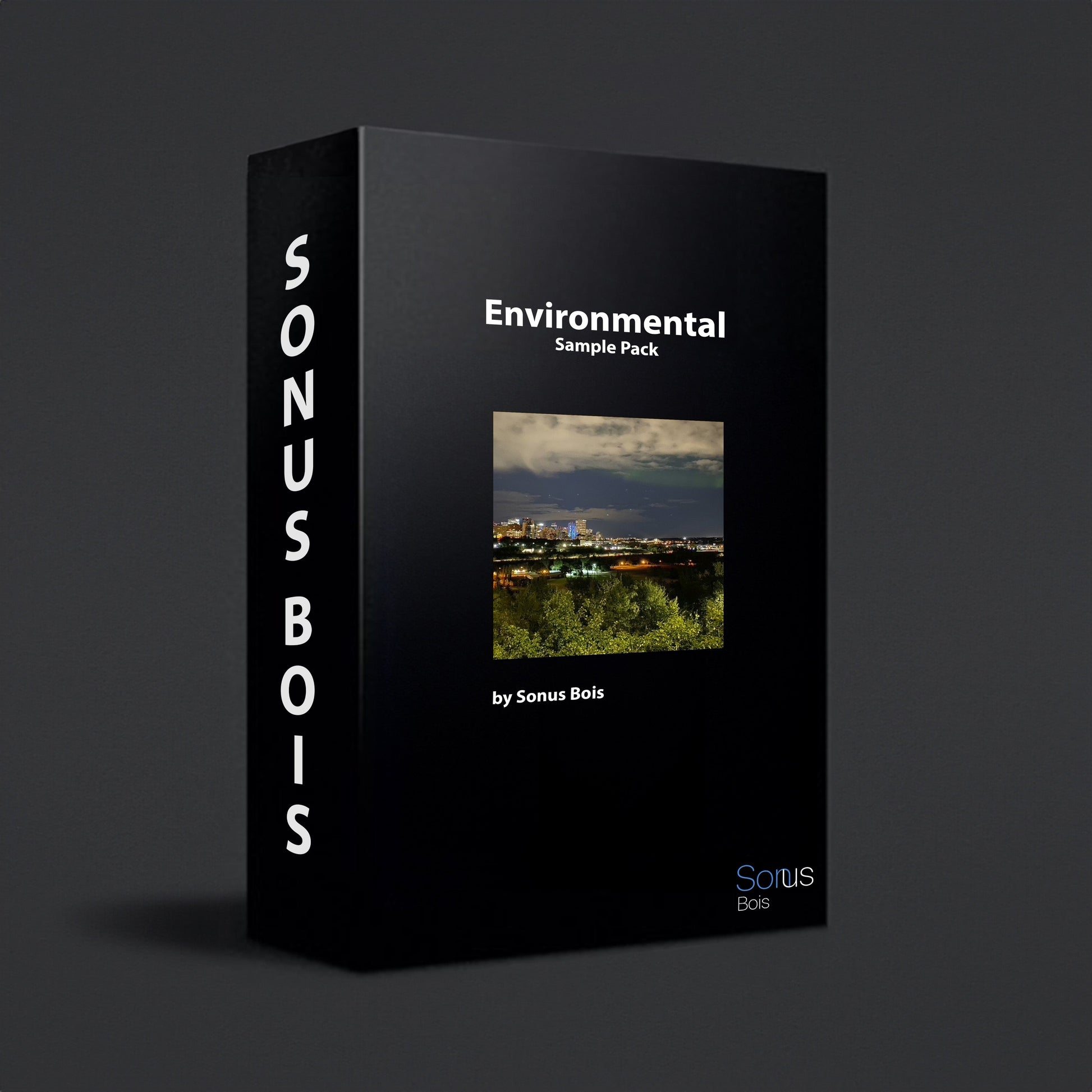 Environmental sample pack box with samples inside, front package